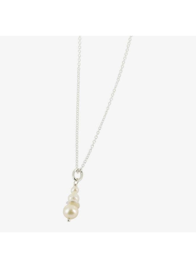 3 Pearl Drop Necklace 108