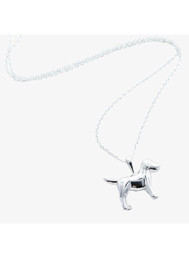 Hund silverhalsband 105