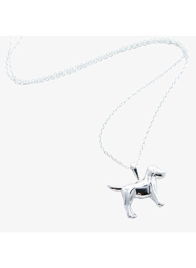 Dog Silver Necklace 105