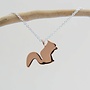 Squirrel Rose Gold Necklace 106