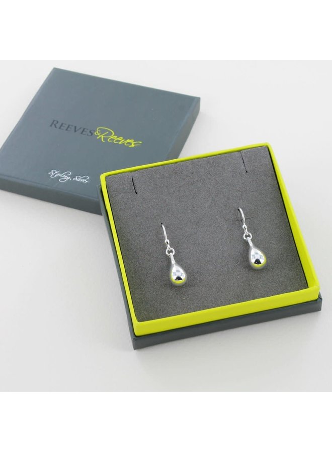 Teardrop silver earrings 60