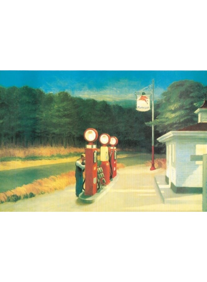 Gas Station by Edward Hopper 140x 180mm card