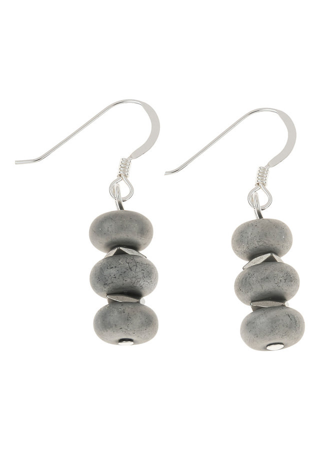 Silver Nuggets  Earrings