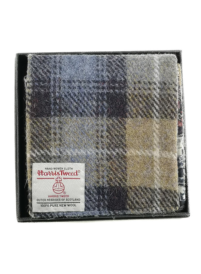 Fawn and Blue Harris Tweed und Liberty Schal 03