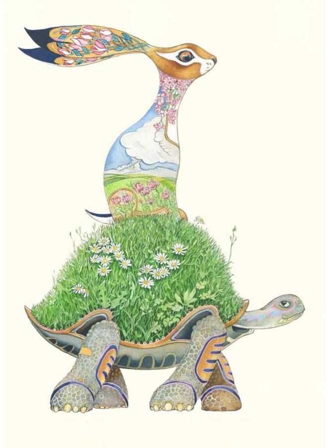 The Hare and the Tortoise  Card