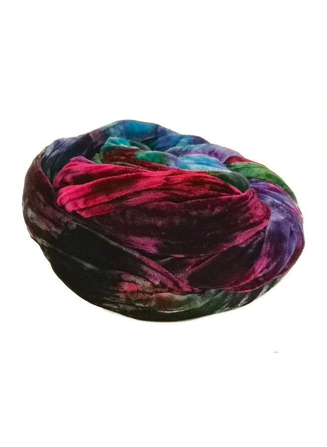 Air  Multi dyed Double Velvet scarf 090