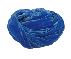 Sky Blue Silk Double Velvet scarf 082 Water Street Gallery