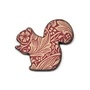 Red Squirrel Ceramic brooch 51