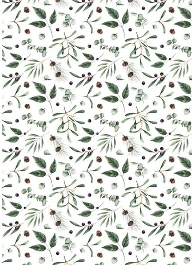 Papel de regalo de Xmas Botanics 45