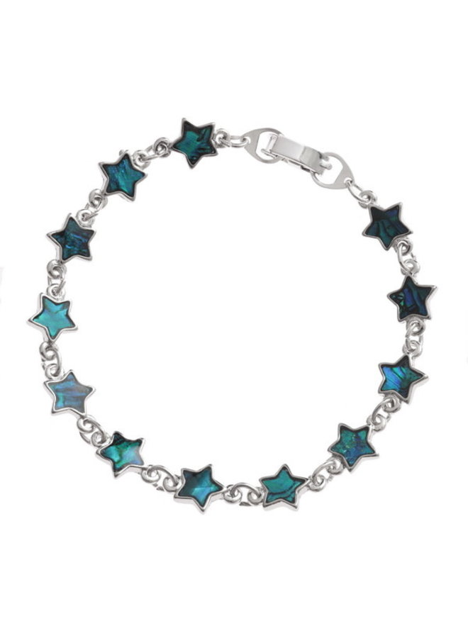 Star section paua shell bracelet