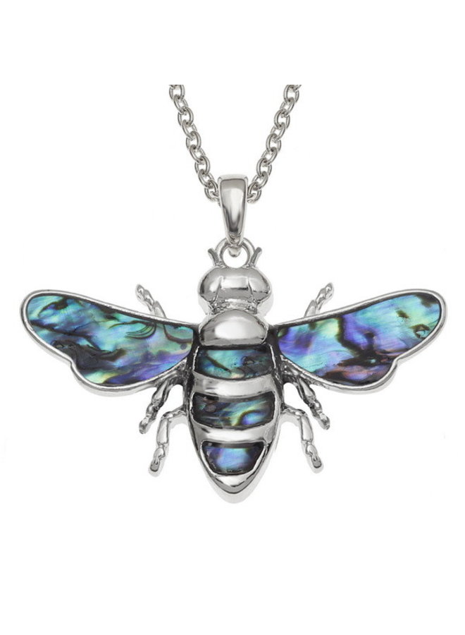 Bee Inlaid Paua skalhalsband