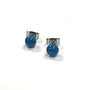 Turquoise Glass tiny round stud earring 18