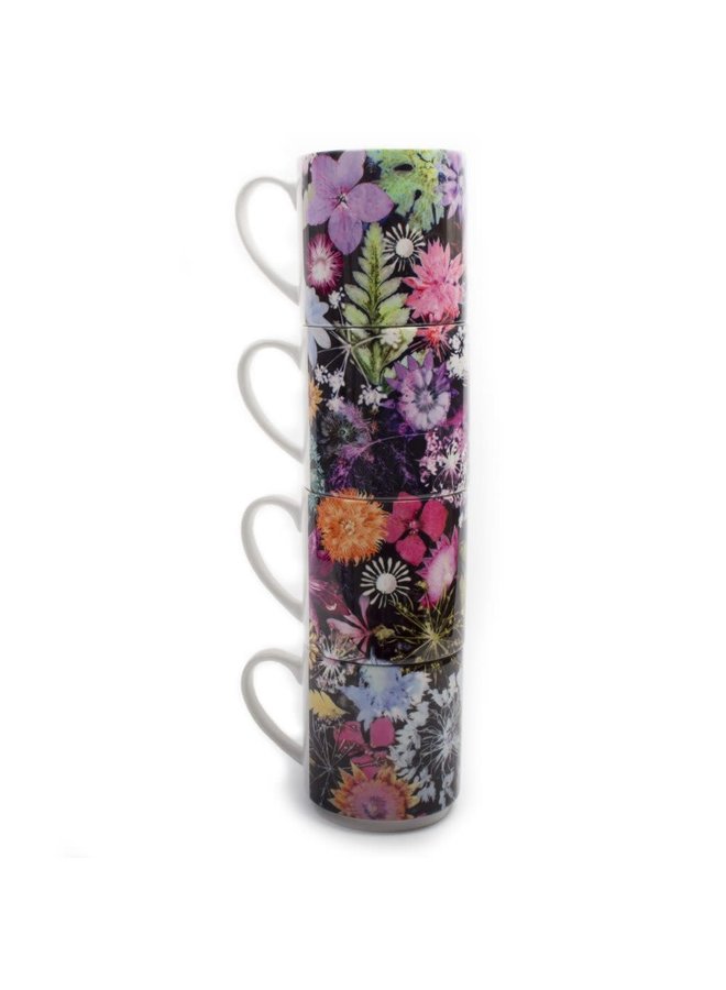 Stacking Mugs - Cascades of Colour  4 set 028