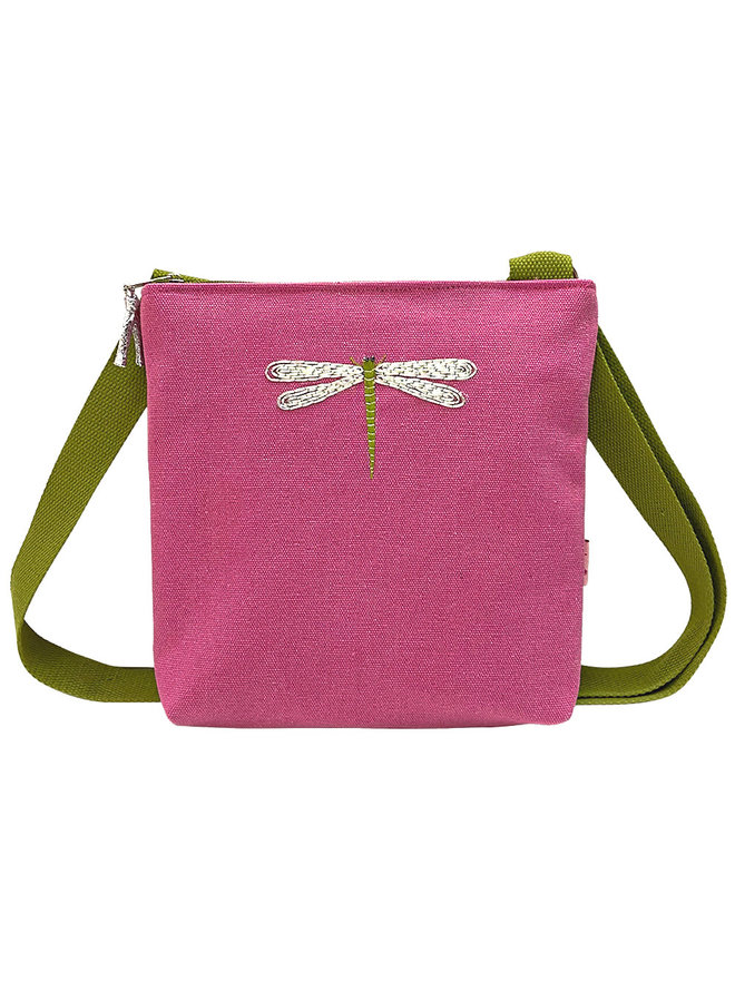 Bolso Messinger - Libélula Bordada Rosa 470