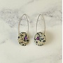 Pendientes de gancho largo Disk Dalmation Jasper 139