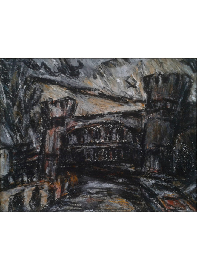 Skew Bridge No. 1,  Todmorden pastel 020