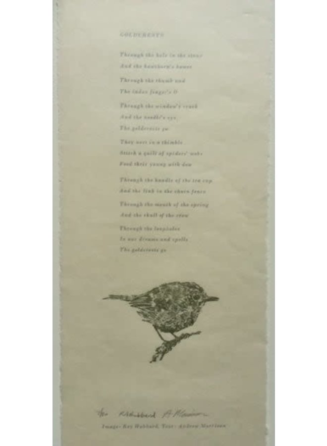 Goldcrest Ltd Edition Print mit Originalgedicht