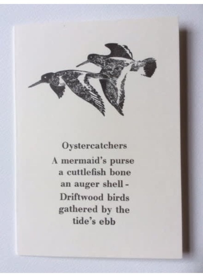 Oystercatchers-kort med originaldikt 14