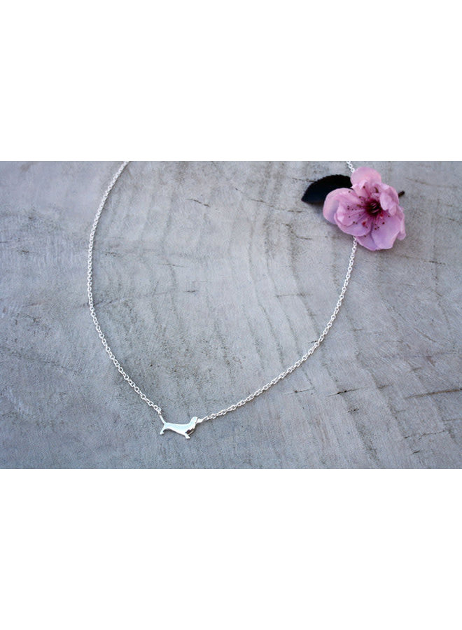 Collier Argent Teckel 01