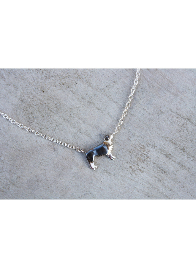 Collie Silver Necklace 02