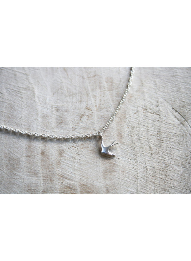 Swallow   Silver Necklace 05