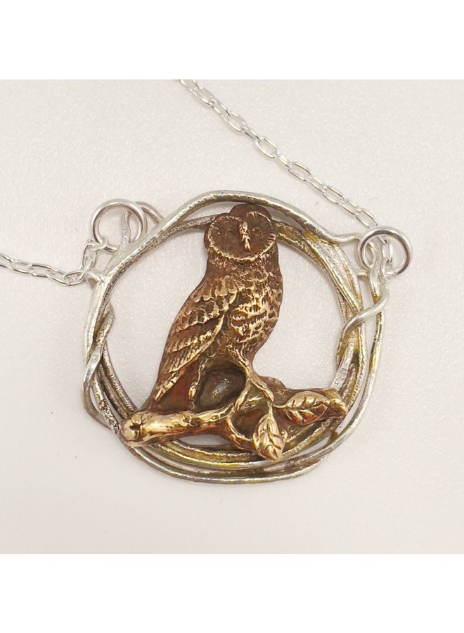 Owl  in Hoop Necklace 39