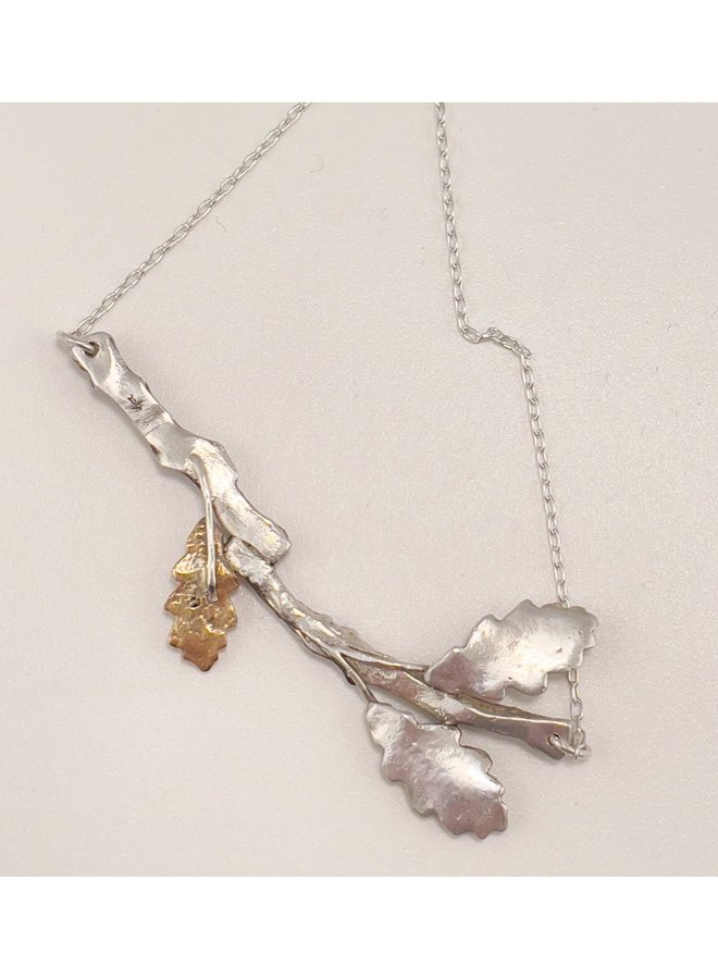 Oak leaf and branch Woodland Necklace 50