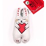 Porte-clés lapin avec coeur 12
