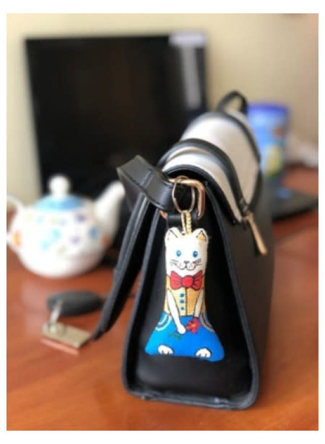 Tall Cat Keyring 10