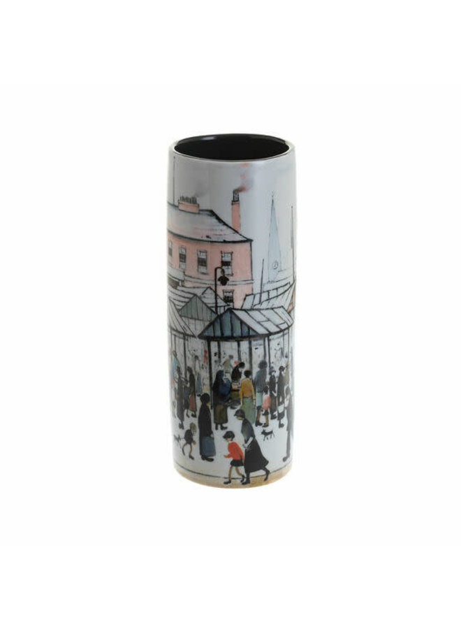 Lowry Market Scene Medium Art Vase ceramic 246