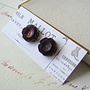 Bohemia Deep Purple Glass stud earrings 55