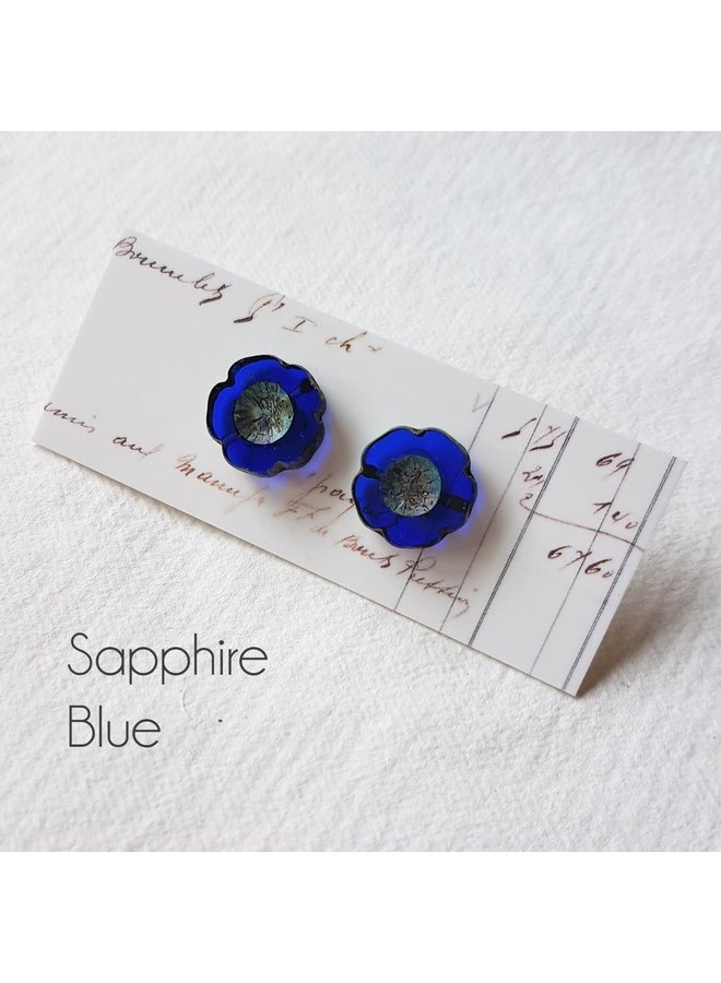 Bohemia Saphire Blue stud earrings 56