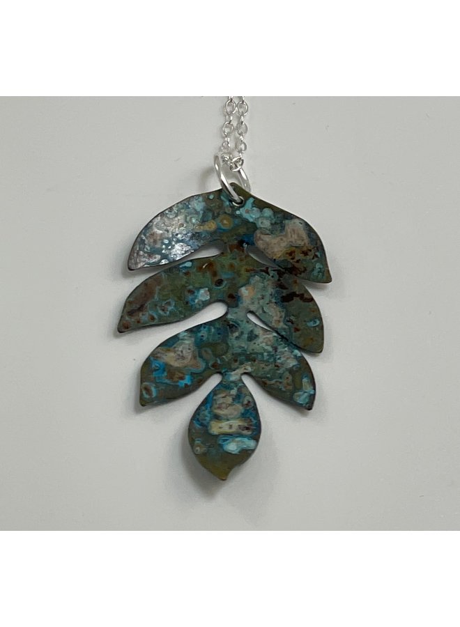 Fern Brass Necklace  Large34