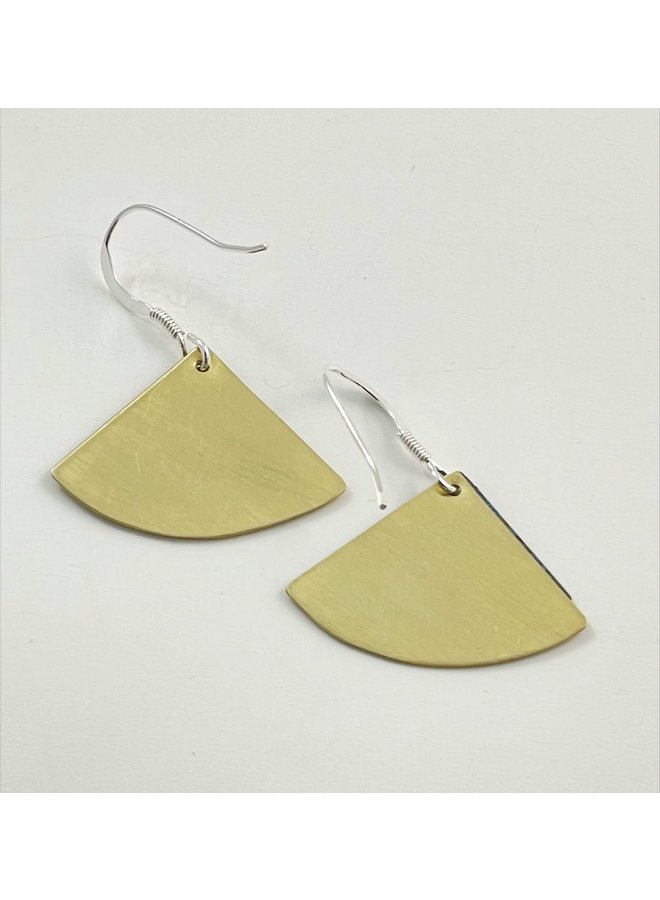 Art Deco Fan Double Drop  Earrings 38