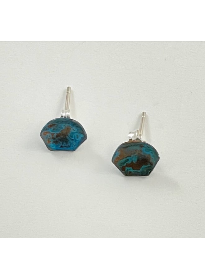 Pendientes Hexagonales Pequeños Cobre 45