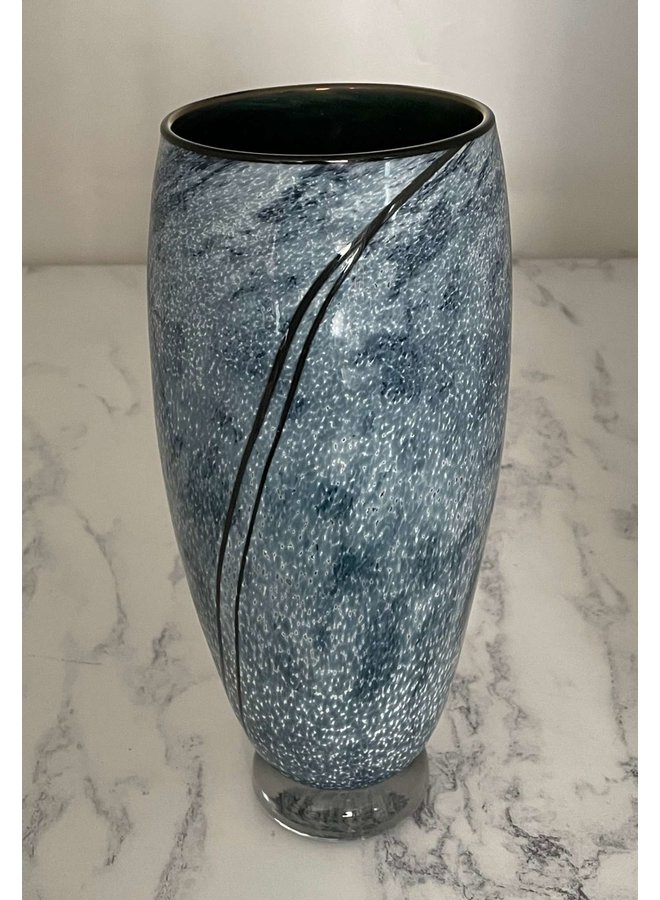 Copy of Grey & blue gloss Stone Vase