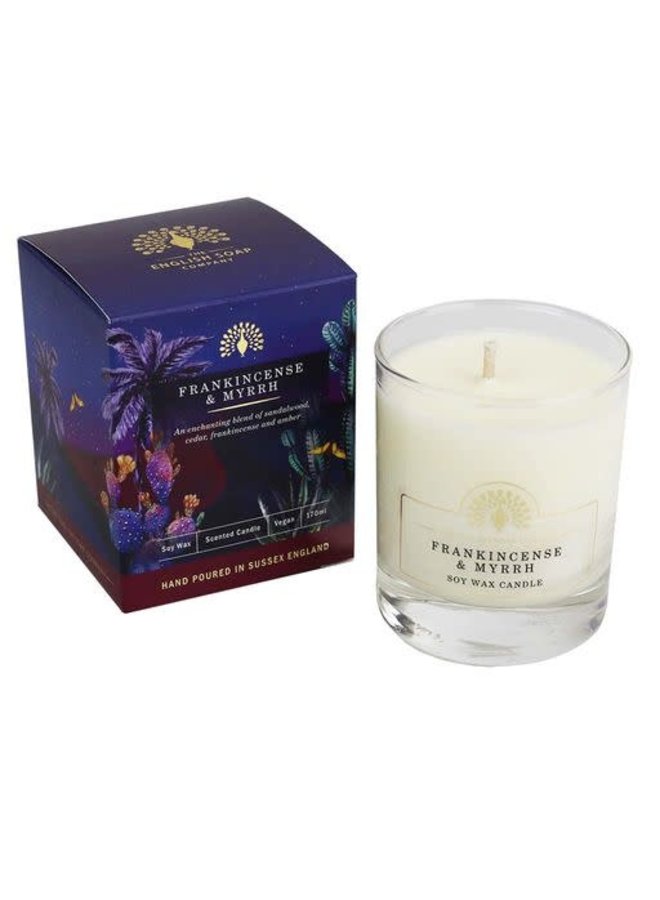 Vela de Cera de Soja Incienso y Mirra
