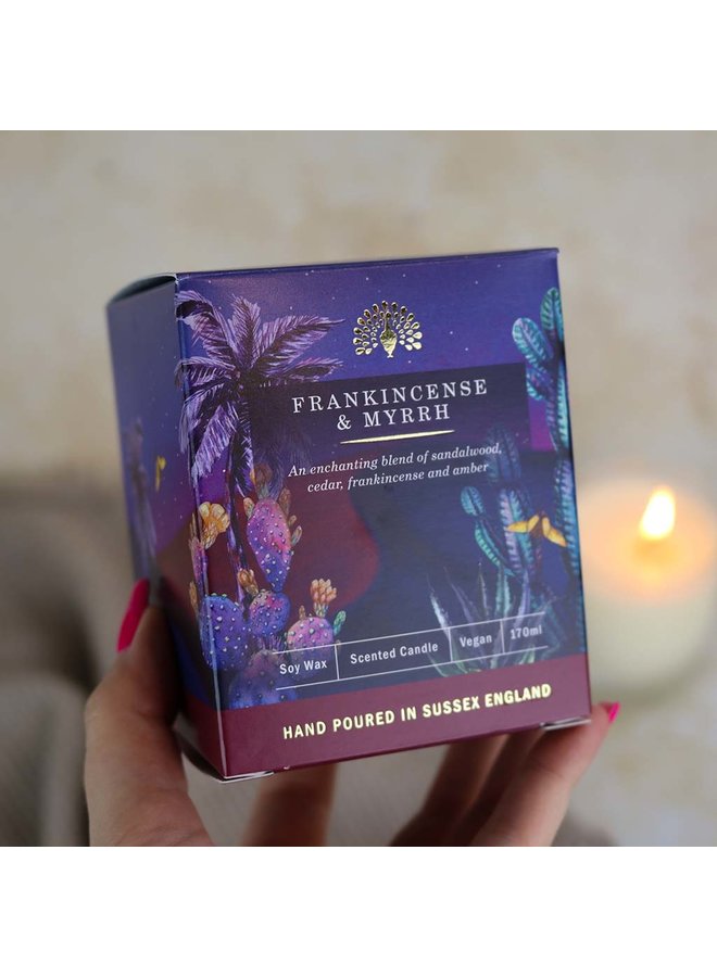 Vela de Cera de Soja Incienso y Mirra