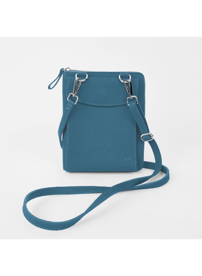 Cross Body  Vegan Bag Teal 074