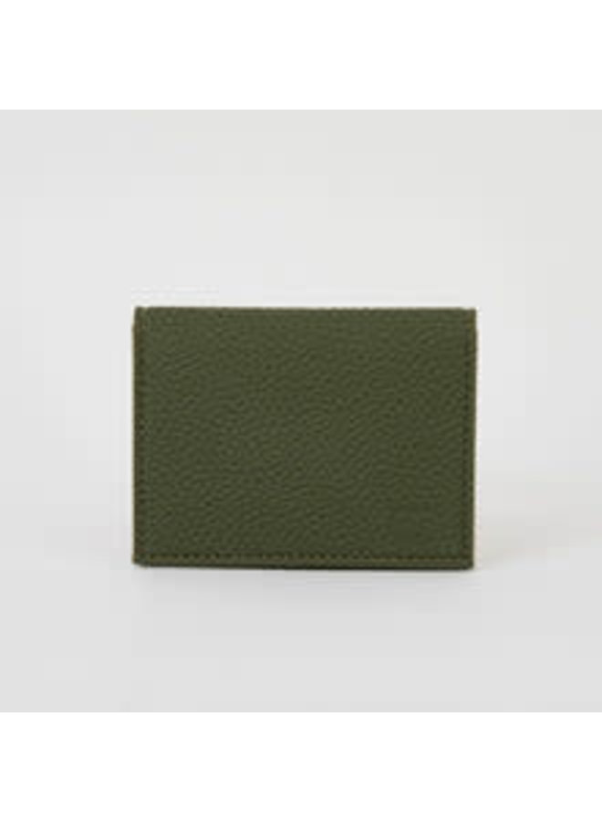 Olive Green  Wallet Card Holder Vegan   067