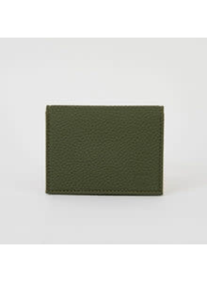Olive Green  Wallet Card Holder Vegan   067