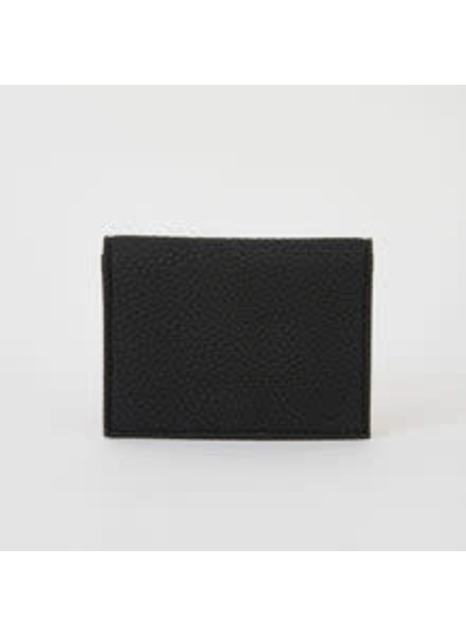 Black  Wallet Card Holder Vegan   068