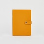 Mustard Vegan A5 Notebook with clasp lined paper 059