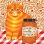 Hortense cat Square card