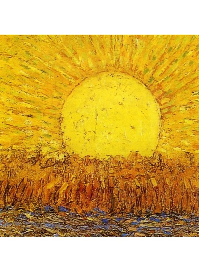 Sun from The Sower by Van Gogh  140 x 104mm card