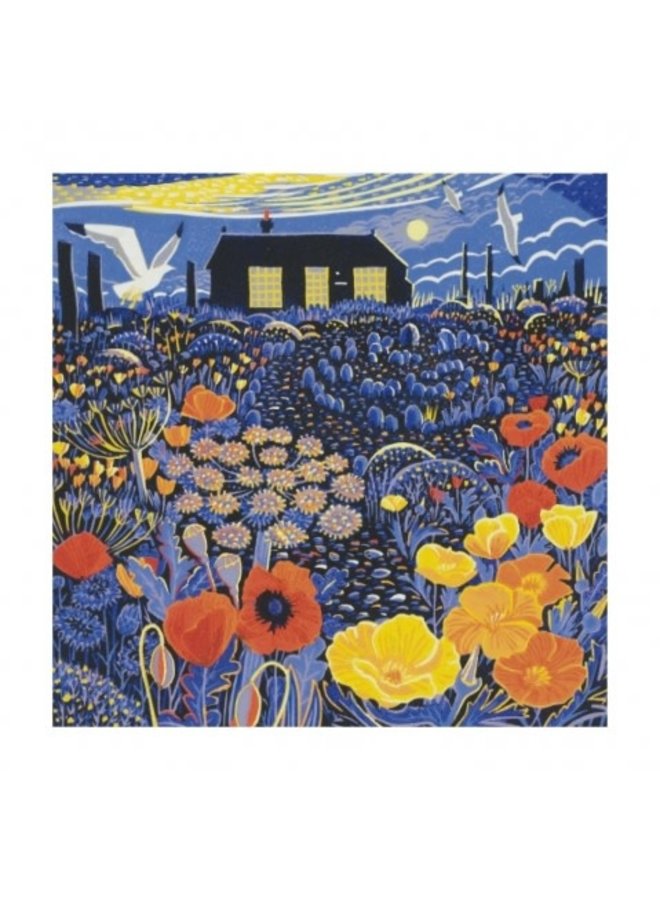Poppies, Prospect Cottage by Annie Soudain  140 x 104mm card