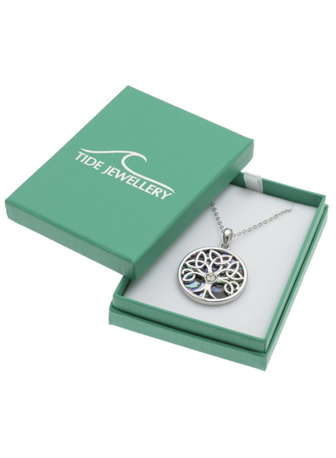 Celtic Tree of Life Paua Shell Halsband 402