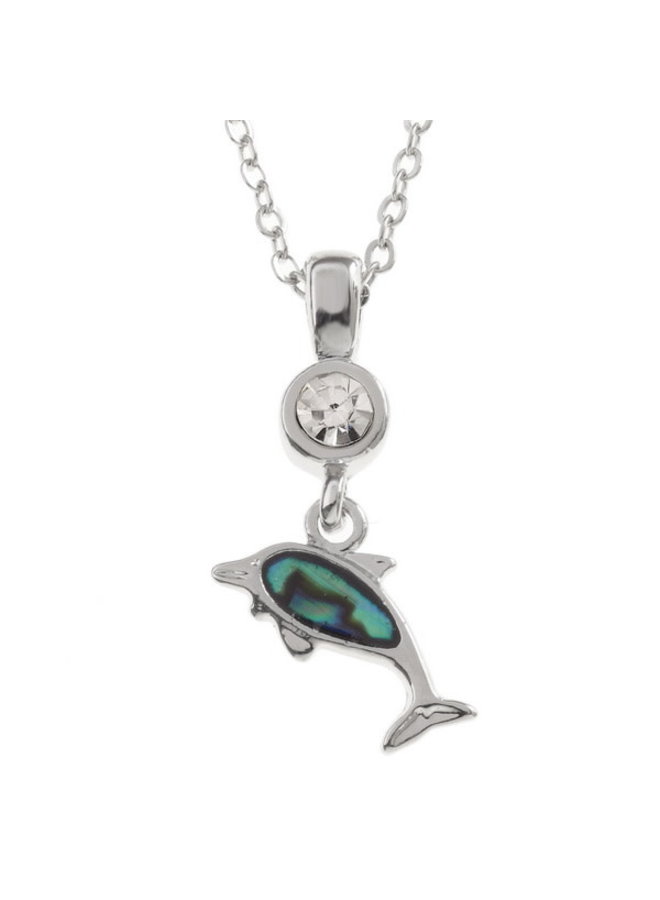 Tide Jewellery Dolphin Blue Paua Shell 