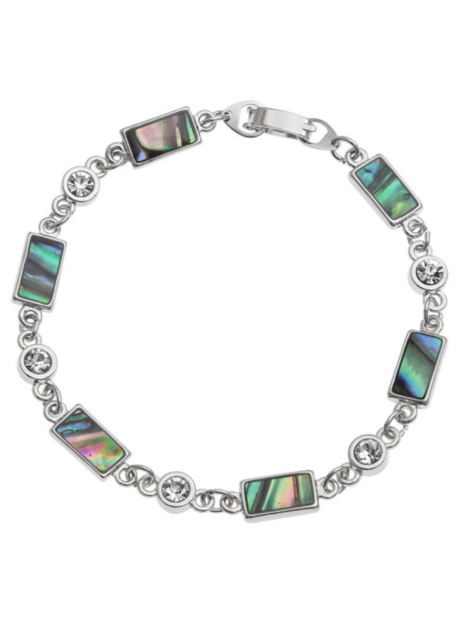 Bracelet Rectangle Coquillage Paua Cristal 417