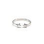 Stjärnor justerbar silver mini ring small122